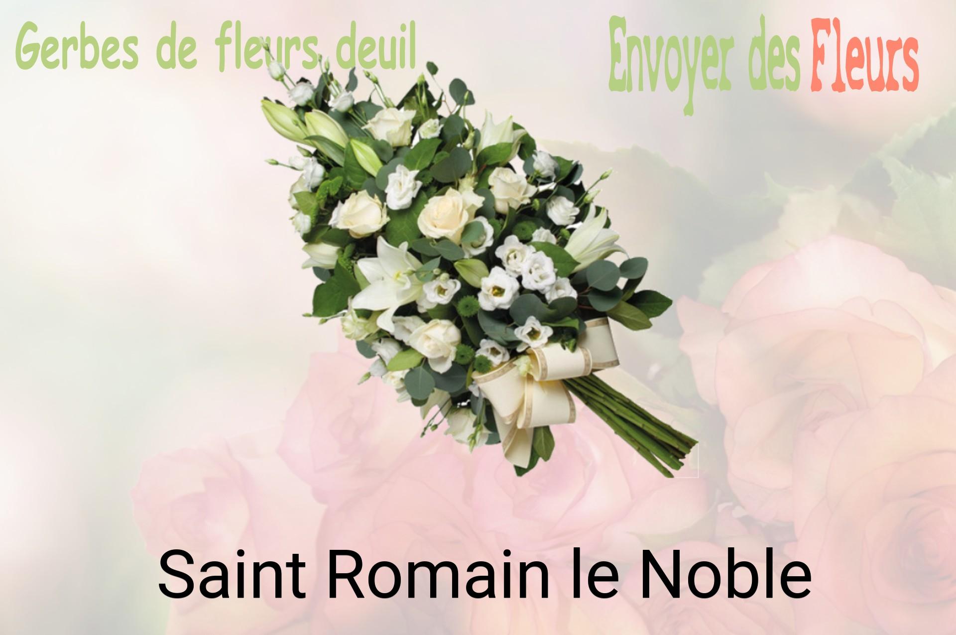Gerbe de fleurs de deuil livrée à Saint-Romain-le-Noble